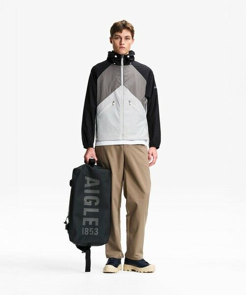 AIGLE / エーグル ナイロンジャケット | 撥水 超軽量 リップストップ バイカラー ナイロンブルゾンジャケット | 詳細1