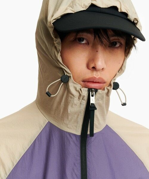 AIGLE / エーグル ナイロンジャケット | 撥水 超軽量 リップストップ バイカラー ナイロンブルゾンジャケット | 詳細13