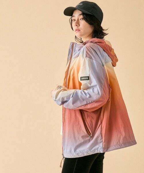 AIGLE / エーグル ナイロンジャケット | 【UPF50+ SolarPack】撥水 UVカット ソーラーパック グラデーションプリント ジャケット | 詳細3