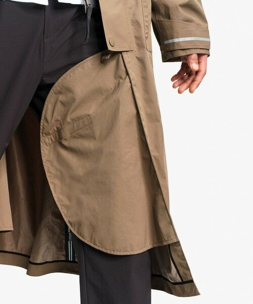 AIGLE / エーグル トレンチコート | 透湿防水 リフレクティブ サイクリング ロングレインコート | 詳細5