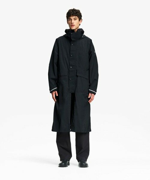 AIGLE / エーグル トレンチコート | 透湿防水 リフレクティブ サイクリング ロングレインコート | 詳細11