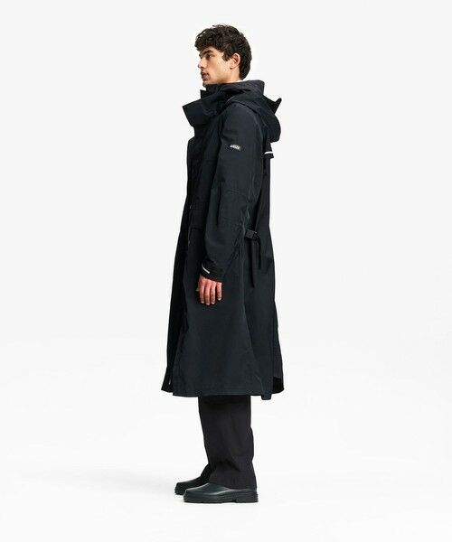 AIGLE / エーグル トレンチコート | 透湿防水 リフレクティブ サイクリング ロングレインコート | 詳細15