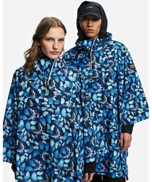 AIGLE / エーグル その他アウター | 【DEYROLLE】 透湿防水 2.5レイヤー パッカブルポンチョ（ブルー）