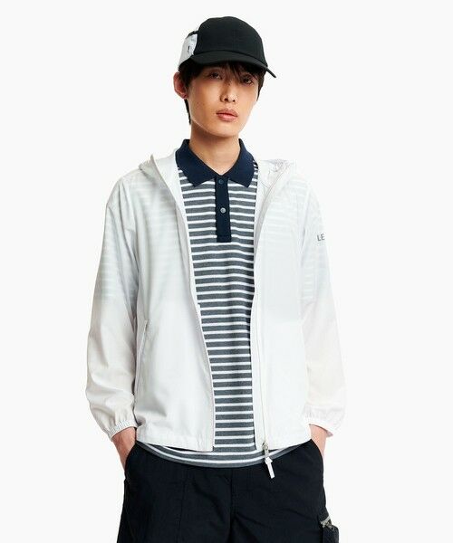 AIGLE / エーグル ナイロンジャケット | 【UPF50+ SolarPack】UVカット 撥水 ソーラーパック フーデッドジャケット（ホワイト）