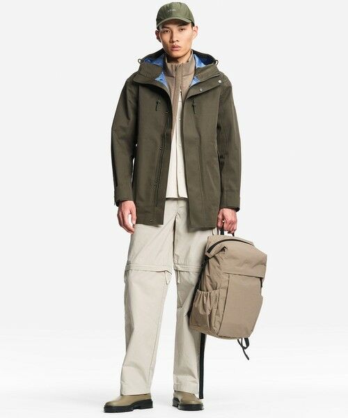 AIGLE / エーグル その他アウター | 透湿防水 3レイヤー テクニカルコットン フーデッドジャケット | 詳細1