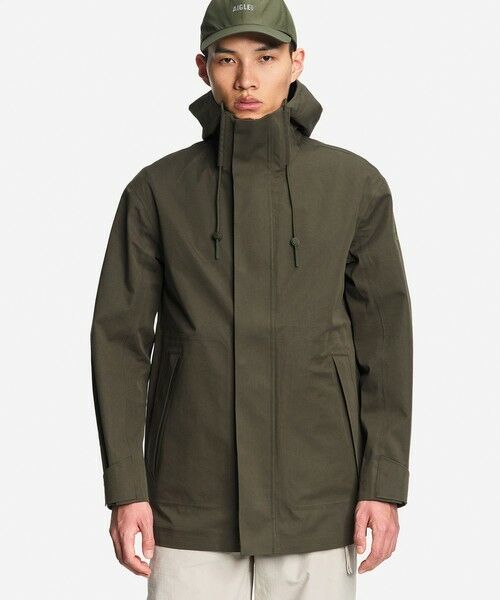 AIGLE / エーグル その他アウター | 透湿防水 3レイヤー テクニカルコットン フーデッドジャケット | 詳細2