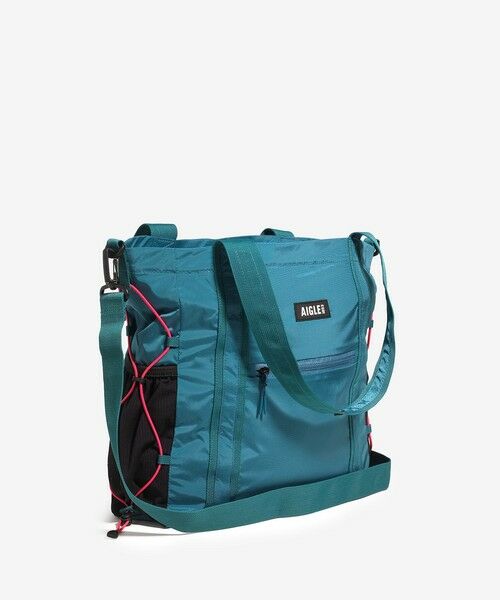 AIGLE / エーグル トートバッグ | 撥水 2WAY ライト＆コンパクト ショルダートートバッグ 14L（ダークブルー）
