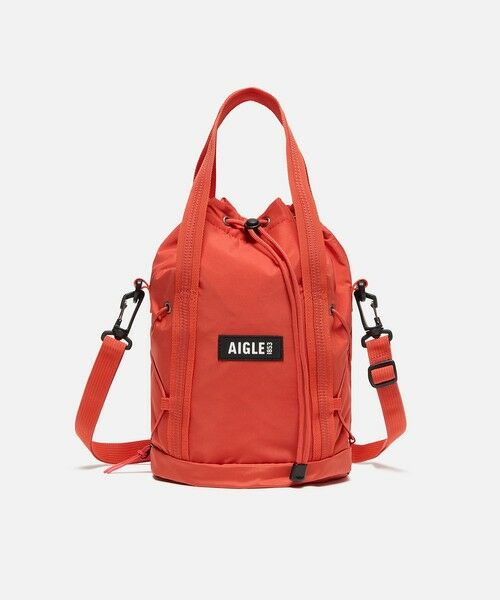AIGLE / エーグル ショルダーバッグ | 撥水 ライト＆コンパクト 巾着バッグ 3L（オレンジ）