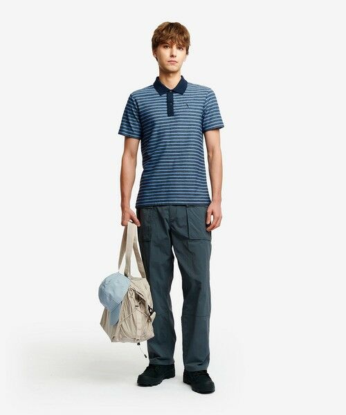 AIGLE / エーグル ポロシャツ | 吸水速乾 テクスチャードストライプ 半袖ポロシャツ | 詳細8