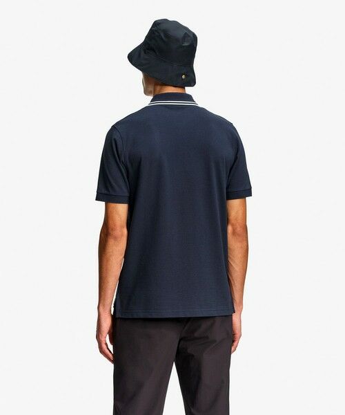 AIGLE / エーグル ポロシャツ | 吸水速乾 ワンポイントロゴ刺繍 襟ダブルストライプ ピケポロシャツ | 詳細2