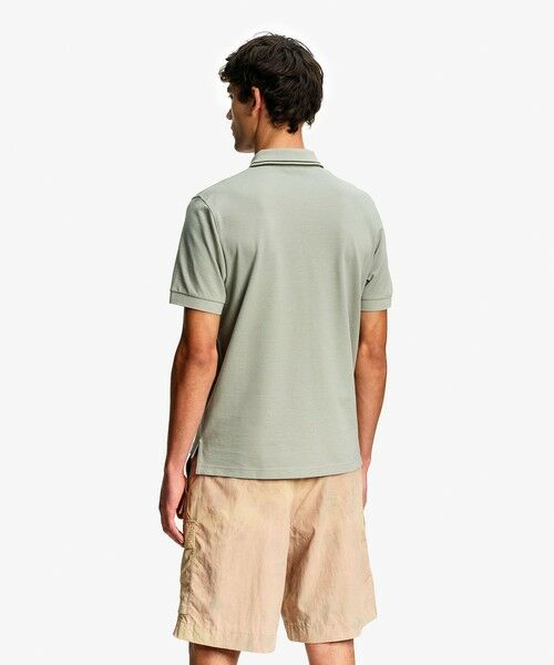 AIGLE / エーグル ポロシャツ | 吸水速乾 ワンポイントロゴ刺繍 襟ダブルストライプ ピケポロシャツ | 詳細8