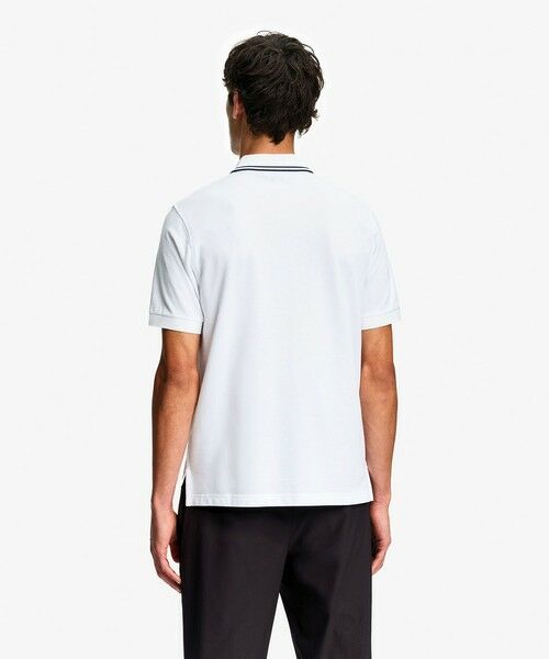 AIGLE / エーグル ポロシャツ | 吸水速乾 ワンポイントロゴ刺繍 襟ダブルストライプ ピケポロシャツ | 詳細13