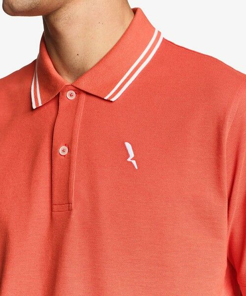 AIGLE / エーグル ポロシャツ | 吸水速乾 ワンポイントロゴ刺繍 襟ダブルストライプ ピケポロシャツ | 詳細18