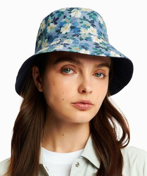AIGLE / エーグル ハット | 【LIBERTY】撥水 リバーシブル バケットハット（ブルー）