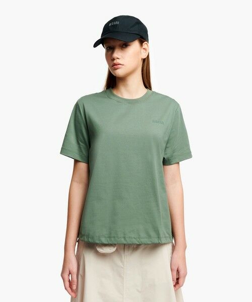 AIGLE / エーグル Tシャツ | 【LIBERTY】 オーガニックコットン半袖Tシャツ（モスグリーン）