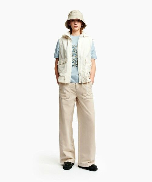 AIGLE / エーグル Tシャツ | 【LIBERTY】抗菌防臭 吸水速乾 パッチワーク半袖Tシャツ | 詳細1