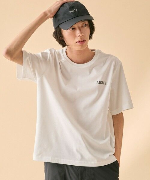 AIGLE / エーグル Tシャツ | 吸水速乾 ロゴプリント半袖Tシャツ | 詳細1
