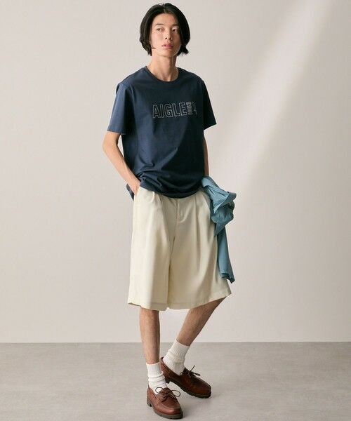 AIGLE / エーグル Tシャツ | オーガニックコットン ロゴプリント 半袖Tシャツ / ユニセックス | 詳細9
