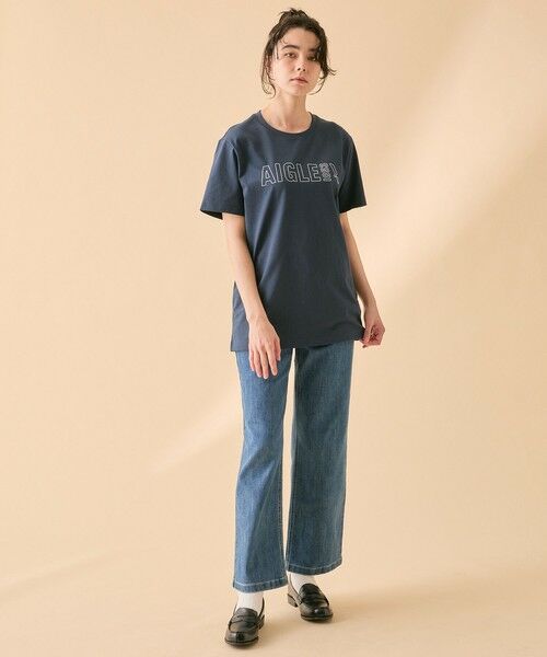 AIGLE / エーグル Tシャツ | オーガニックコットン ロゴプリント 半袖Tシャツ / ユニセックス | 詳細12