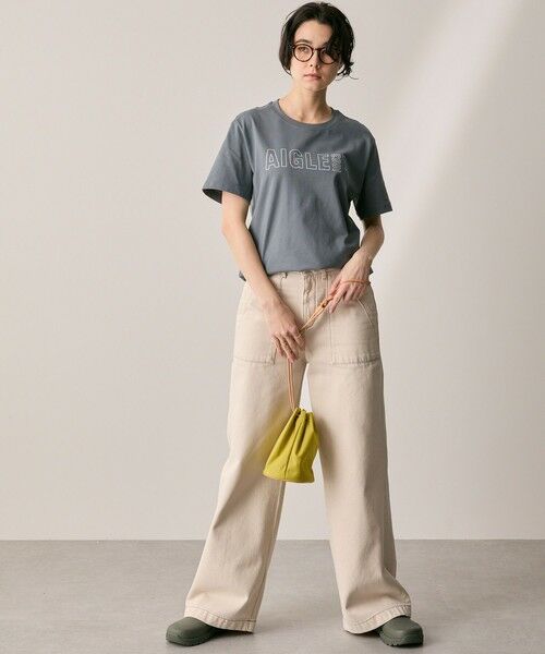 AIGLE / エーグル Tシャツ | オーガニックコットン ロゴプリント 半袖Tシャツ / ユニセックス | 詳細16