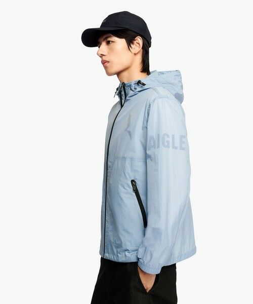 AIGLE / エーグル ナイロンジャケット | 超軽量 撥水リップストップ アクティブフーディジャケット | 詳細12