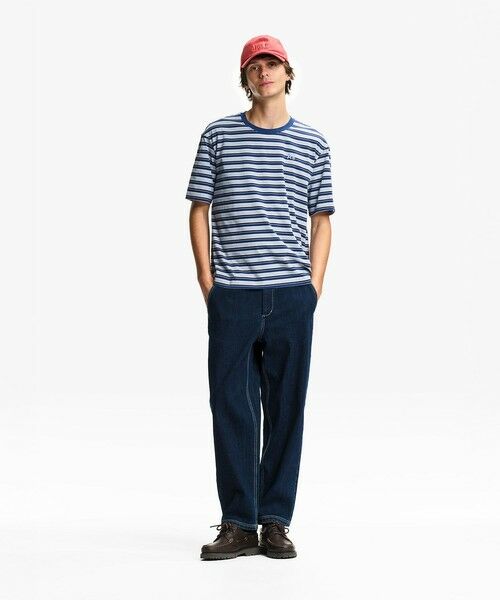 AIGLE / エーグル Tシャツ | 吸水速乾 抗菌 リラックスフィット ストライプ半袖Tシャツ | 詳細1