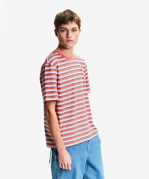 AIGLE / エーグル Tシャツ | 吸水速乾 抗菌 リラックスフィット ストライプ半袖Tシャツ | 詳細10