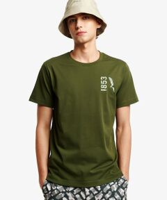 AIGLE / エーグル Tシャツ | 吸水速乾 UVカットプリントロゴ 半袖Tシャツ