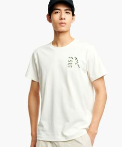 AIGLE / エーグル Tシャツ | 吸水速乾 UVカットプリントロゴ 半袖Tシャツ