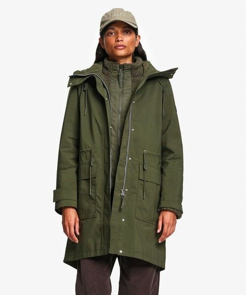 AIGLE / エーグル その他アウター | 防水 防風 透湿 GORE-TEX ゴアテックス2レイヤー フィッシュテールロングジャケット T-KIT | 詳細3