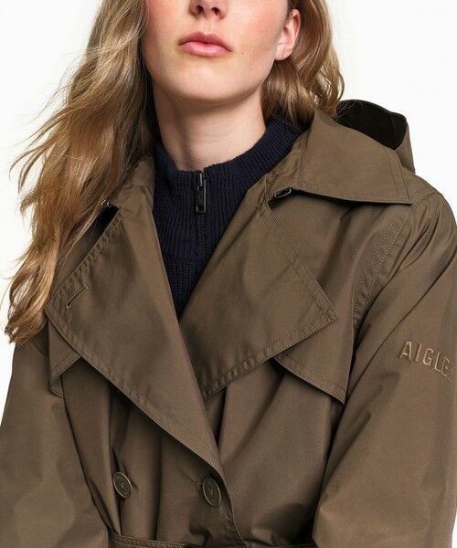 AIGLE / エーグル トレンチコート | 防水 防風 透湿 GORE-TEX ゴアテックス2レイヤー ミドル丈トレンチコート | 詳細6