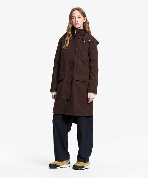 AIGLE / エーグル その他アウター | 透湿防水 トラペーズ ベルベットロングコート | 詳細3