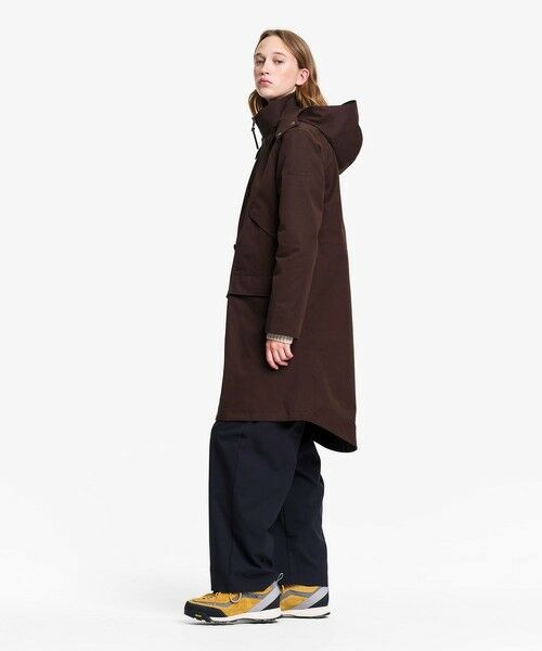AIGLE / エーグル その他アウター | 透湿防水 トラペーズ ベルベットロングコート | 詳細4