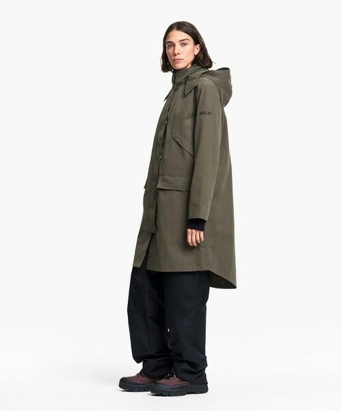 AIGLE / エーグル その他アウター | 透湿防水 トラペーズ ベルベットロングコート | 詳細12