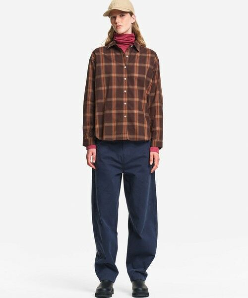 AIGLE / エーグル シャツ・ブラウス | チェック柄 ボーイフレンドシャツ | 詳細1