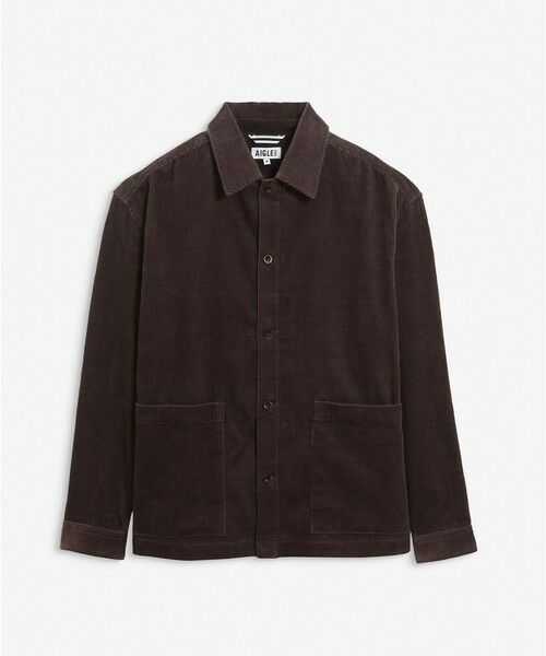 AIGLE / エーグル シャツ・ブラウス | コットン コーデュロイ オーバーシャツ（ダークブラウン）