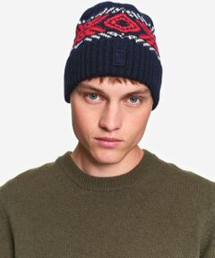 AIGLE / エーグル ニットキャップ | ウールブレンド ジャガード ビーニー ニット帽