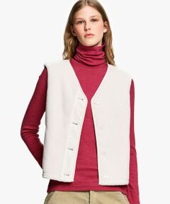 AIGLE / エーグル ダウンジャケット・ベスト | ボタン留め フリースベスト