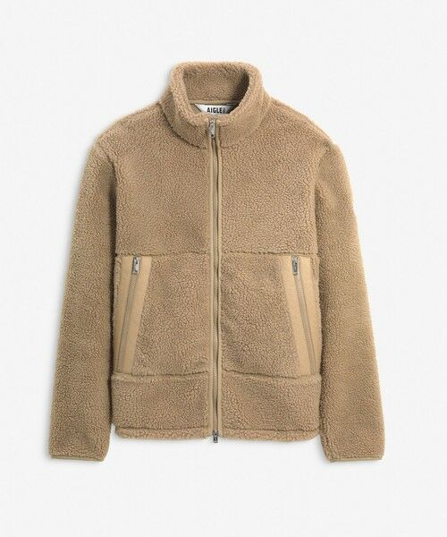 AIGLE / エーグル ブルゾン | ハイネック スタンドネック シェルパフリースブルゾン | 詳細9