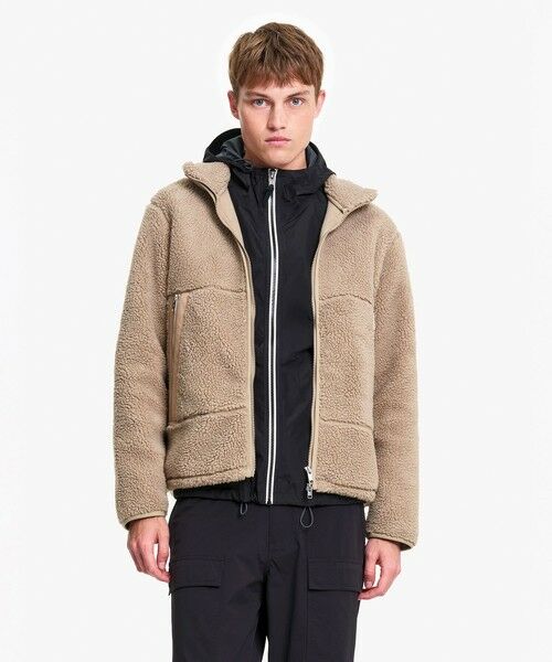AIGLE / エーグル ブルゾン | ハイネック スタンドネック シェルパフリースブルゾン | 詳細10
