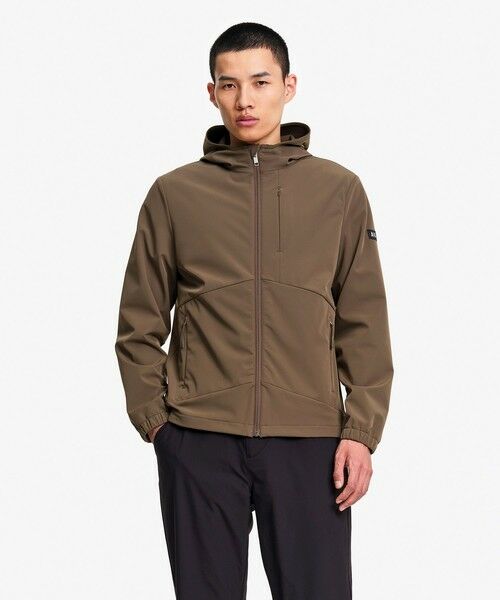 AIGLE / エーグル ブルゾン | 撥水 防風 ストレッチ ソフトシェル フーデッドジャケット WARM | 詳細12