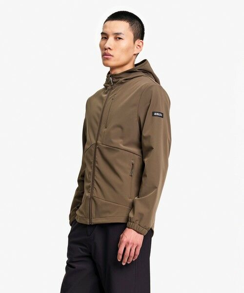 AIGLE / エーグル ブルゾン | 撥水 防風 ストレッチ ソフトシェル フーデッドジャケット WARM | 詳細14