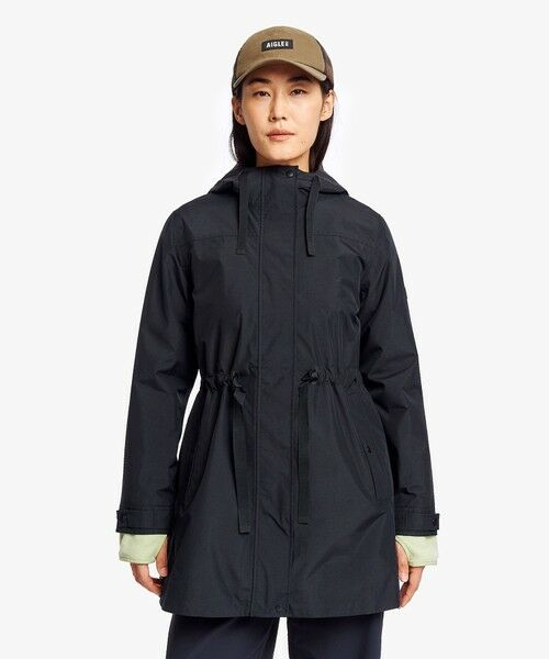 AIGLE / エーグル その他アウター | GORE-TEX ゴアテックス 防風 防水 透湿 2レイヤー サイドスリットフーデッドジャケット ウエスト調整可 | 詳細4
