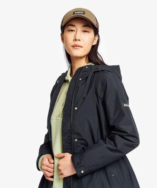 AIGLE / エーグル その他アウター | GORE-TEX ゴアテックス 防風 防水 透湿 2レイヤー サイドスリットフーデッドジャケット ウエスト調整可 | 詳細1