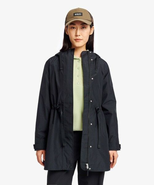 AIGLE / エーグル その他アウター | GORE-TEX ゴアテックス 防風 防水 透湿 2レイヤー サイドスリットフーデッドジャケット ウエスト調整可 | 詳細2