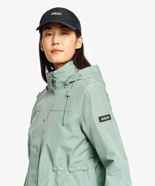 AIGLE / エーグル その他アウター | GORE-TEX ゴアテックス 防風 防水 透湿 2レイヤー アジャスタブルウエストフーデッドジャケット T-KIT フード着脱可 | 詳細1