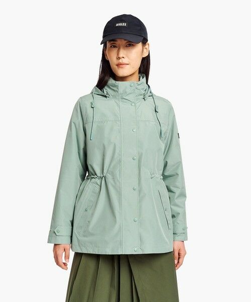 AIGLE / エーグル その他アウター | GORE-TEX ゴアテックス 防風 防水 透湿 2レイヤー アジャスタブルウエストフーデッドジャケット T-KIT フード着脱可 | 詳細3