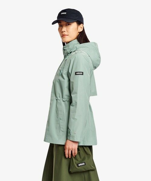 AIGLE / エーグル その他アウター | GORE-TEX ゴアテックス 防風 防水 透湿 2レイヤー アジャスタブルウエストフーデッドジャケット T-KIT フード着脱可 | 詳細4