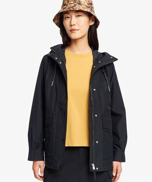 AIGLE / エーグル その他アウター | GORE-TEX ゴアテックス 防水 防風 透湿 2レイヤー フィッシュテールフーデッドジャケット(ブラック)