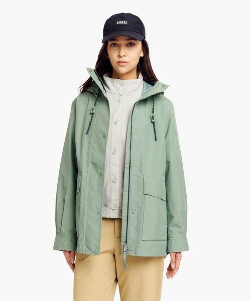 AIGLE / エーグル その他アウター | GORE-TEX ゴアテックス 防水 防風 透湿 2レイヤー フィッシュテールフーデッドジャケット | 詳細9